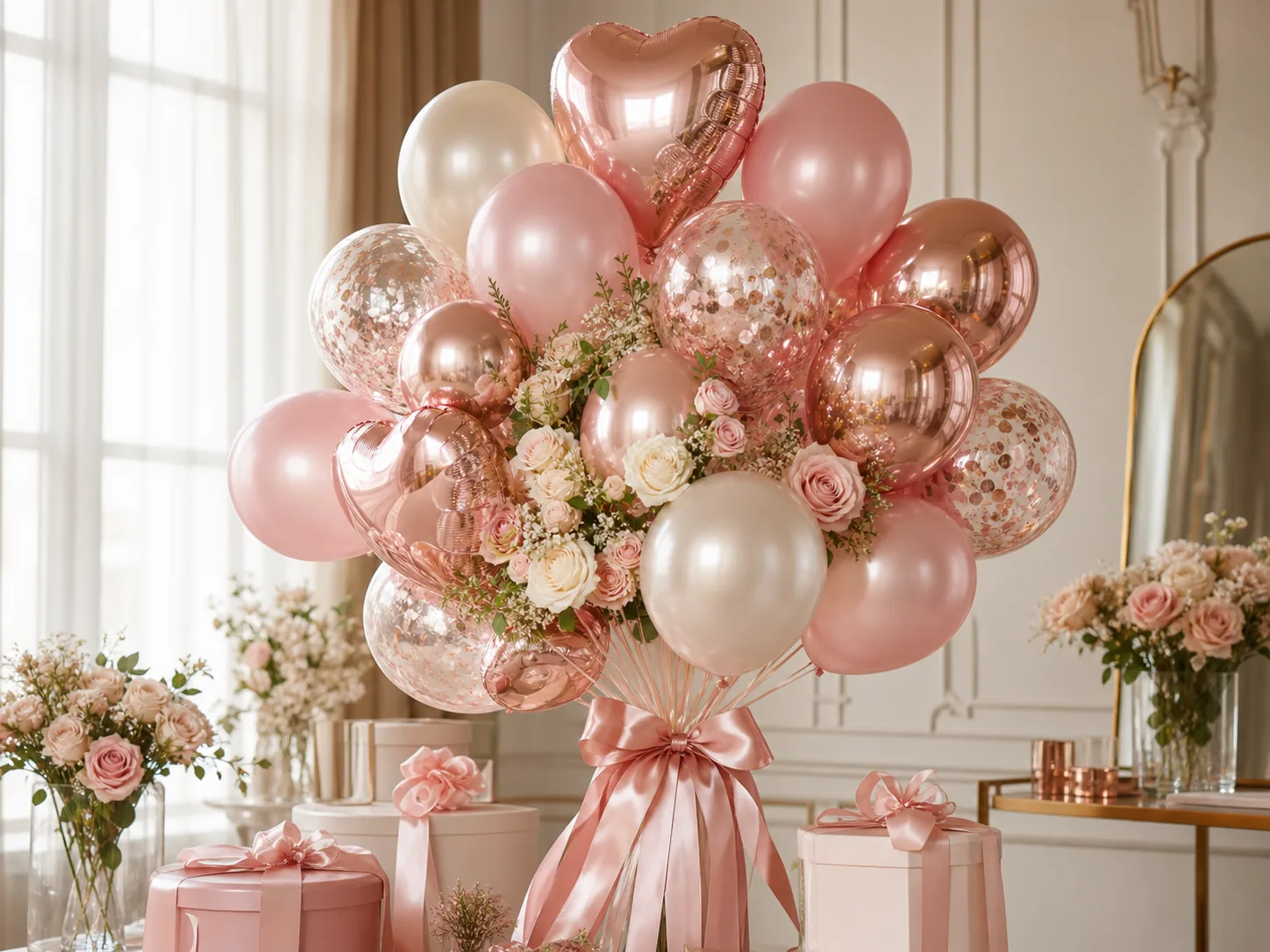 Urodziny dla niej - balony i dekoracje Balony Miłość